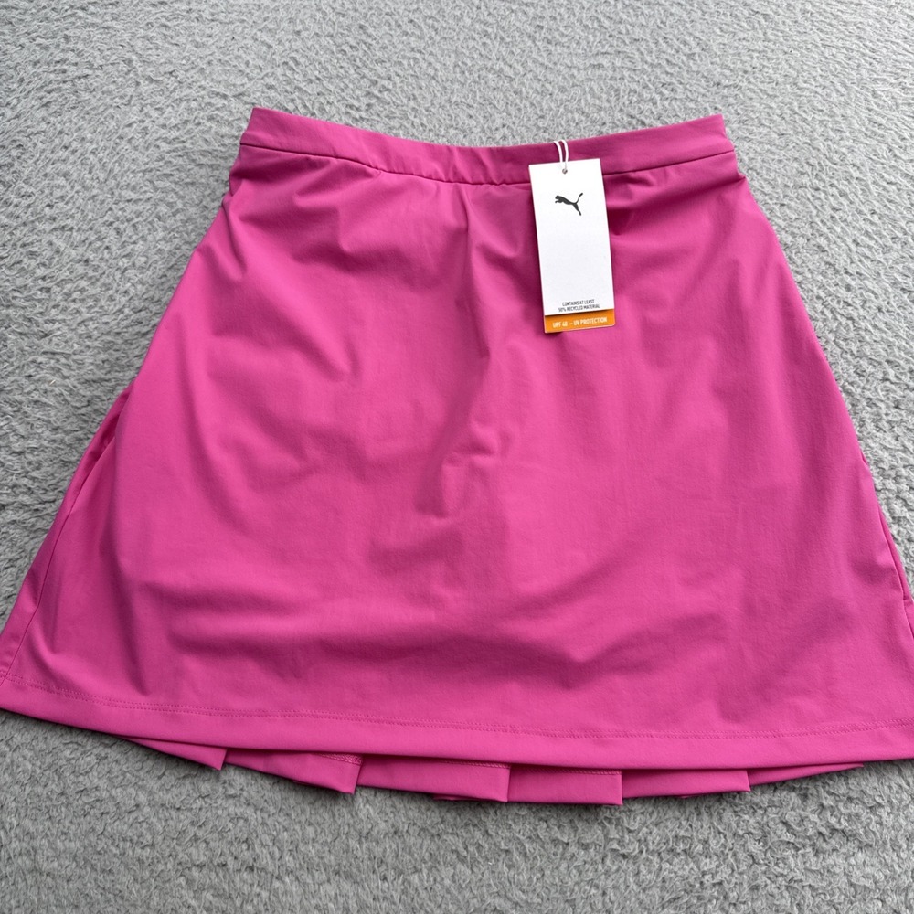 Puma Cora Skort Skirt Womens Small Pink Opal Golf Tennis 635032 03 NWT